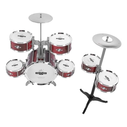 Tbest Kids Set 7-teilige Jazz--Set für Kleinkinder, Interaktives Musikspielzeug mit 27 Accessoires, Spielzeit für , Leichtgewicht und Tragbares Design, Bildungsmusikentwicklung von Tbest