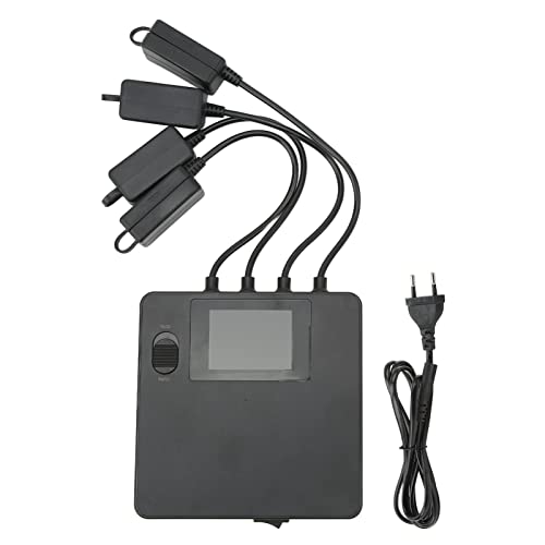 Tbest Ladegerät für Drohnen, Ladehub für Akku mit digitalem Display mit 4 Ports für Mini 3 Pro (EU-Stecker 100-240 V) von Tbest
