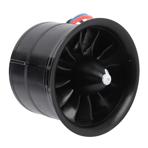 Tbest Lüfter mit Elektrischem Dukten, Hohe Härte EDF 80mm 3000W 6S 2000KV 12 Blätter Elektrische Kanallüfter für RC -Jet -Flugzeug von Tbest