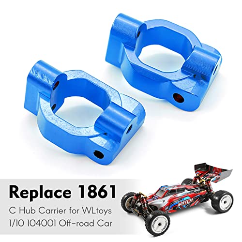 Tbest Metall-C-Hub-Träger-Upgrades für Wltoys 104001 RC-Auto, Robuste und Langlebige C-Sitzteile für Offroad-Fahrzeugbegeisterte (Dunkelblau) von Tbest
