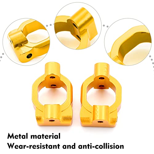 Tbest Metall-C-Hub-Träger-Upgrades für Wltoys 104001 RC-Auto, Robuste und Langlebige C-Sitzteile für Offroad-Fahrzeugbegeisterte (Gold) von Tbest