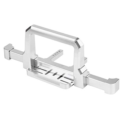 Tbest Metall RC Vordere Stoßfänger Langlebiger Ersatz für -4 1/10 Skala RC Crawler Car, Umweltfreundliches Silbermetallmaterial für RC-Enthusiasten (Frontstoßstange) von Tbest