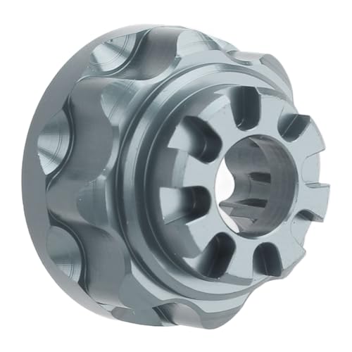 Tbest Metalldifferentialkoffer, Universelle Aluminiumlegierung Vorderen Differenzhülle für 1/10 RC -Auto (Ti-Farbe) von Tbest