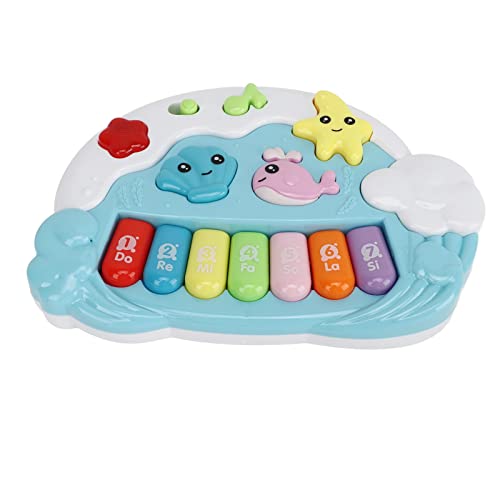 Tbest Musical Baby Keyboard Toy Schöner Tierknopf Standard -Tonelektronik Klavier für Frühe Bildung Blau Weiße Kunststoff 3 X AA Batterien Tbest Musical Baby Keyboard Toy Schöner Tierknopf Standard -Tonelektronik Klavier für Frühe Bildung Blau Weiße Kunststoff 3 X AA Batterien von Tbest