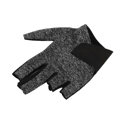 Tbest Nylon Linke Billard Snooker Cue Sportpoolhandschuh mit Einstellbarem Größenverschluss, Universell für Männer Frauen, Komfortables Material, Genaues und Stabiles, Effektives Schutz (Grey) von Tbest