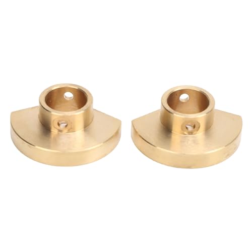 Tbest RC Achsrohr Kappe, Messing Balance Verbesserung Hinterachse Gegengewicht Ersatzteil für SCX10 PRO (Gold) von Tbest