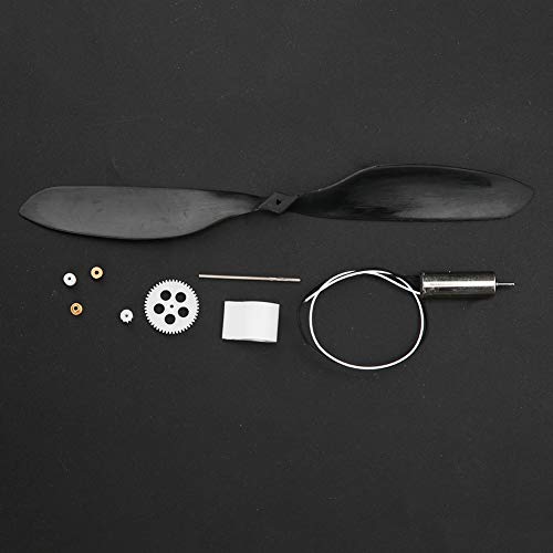 Tbest RC Aircraft Propelle ohne Mechanische Bekanntheit, Lebhaftes Lehrwerkzeug, Sicher und Ideal für 7- Bis 14 -Jährige, ABS Kunststoffmaterial (720 Geschwindigkeitsreduzierungssatz) von Tbest
