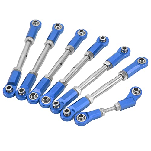 Tbest RC Aluminiumlegierung Pull -Stange für Rustler Slash 1/10 RC -Auto, Langlebige Leichte Metall Upgrade Teile für Coole Auto Enthusiasten (Blue) von Tbest