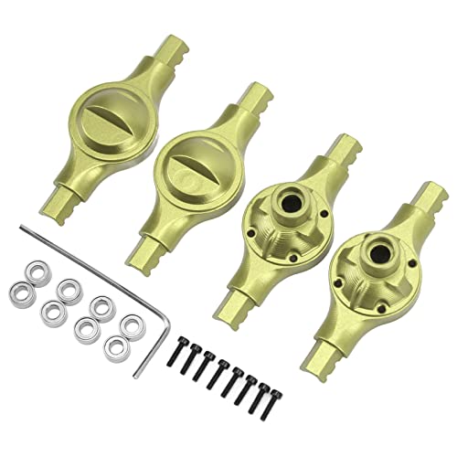 Tbest RC Aluminiumlegierung Vordere Hinterachergehäuse Haltbarer Ersatz für Jimny Xmykc01cm 1/16 RC -Auto, Verbesserte Leistung für -Auto Enthusiasten (Green) von Tbest