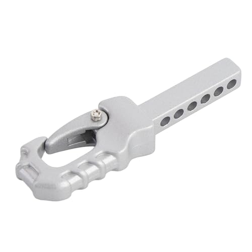 Tbest RC -Anhängerhaken, Universalität Easy Control Trailer Hitch Tow Haken für 4101 4102 4082 1/10 1/8 RC Crawler (Silver) von Tbest