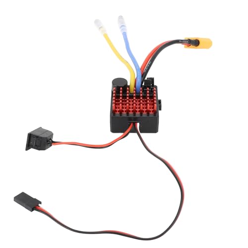 Tbest RC -Auto Gebürstete ESC-, Plastik- und Aluminiumlegierung Gebürstete ESC Speed ​​Controller RC Car Electric Speed ​​Controller mit Stecker für RC Crawler Car von Tbest