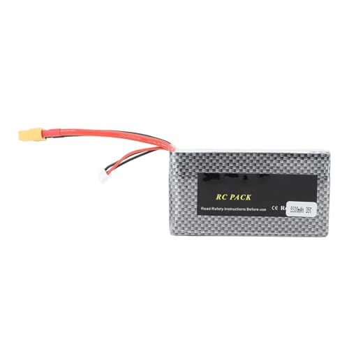 Tbest RC -Auto -Lithium -Akku, 7,4 V 5500mAh Fernbedienungsauto -Lithium -Batterie -Upgrade -Teile mit 35CXT60 -Stecker für 1/10 1/18 RC Hobby von Tbest