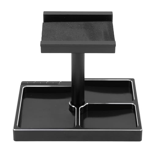 Tbest RC -Autoarbeitsstand, Aluminiumlegierung RC Reparaturwerkstation mit Magnetschraubenschalen für SCX24 1/18 1/24 Fernbedienungssteuerautos (Black) von Tbest
