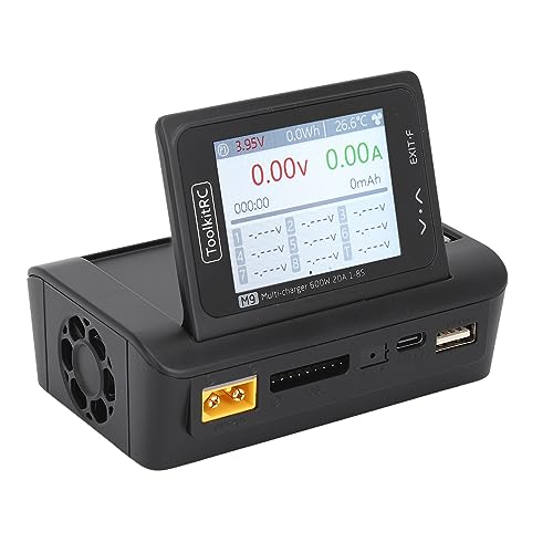 Tbest RC-Balance-Ladegerät, 600 W, Multi-Angle-Schwenker, 600 W Ausgang, Dual-Schnellladung, 2,4-Zoll-Bildschirm, Smart-Ladegerät für Lipo Life Nimh Tbest RC-Balance-Ladegerät, 600 W, Multi-Angle-Schwenker, 600 W Ausgang, Dual-Schnellladung, 2,4-Zoll-Bildschirm, Smart-Ladegerät für Lipo Life Nimh von Tbest