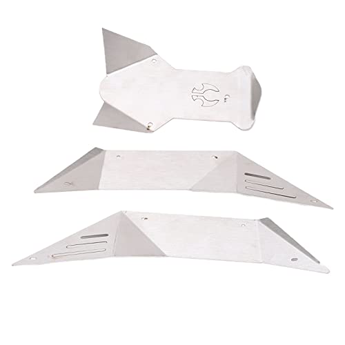 Tbest RC Body Guard Armor, Edelstahl Frontstoßstange Guard Car Body Armor Plate für Axial RBX10 Ryft 1/10 RC Car Upgrade Parts von Tbest
