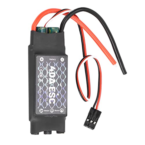 Tbest RC Bürstenloser ESC 40A Schwarz für Feste Flügelflugzeug -Drosselklappe Kalibrierung für T Rex 450, V2 Hubschrauber, Materialfarbe Schwarz von Tbest