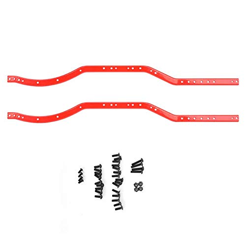 Tbest RC Car Chassis Rahmenschienen, Universal Steel Chassis Rahmenschienen RC Car Zubehör für AXIAL SCX10 90027 SCX10 II 90046 90047 Rot Farbe Tbest RC Car Chassis Rahmenschienen, Universal Steel Chassis Rahmenschienen RC Car Zubehör für AXIAL SCX10 90027 SCX10 II 90046 90047 Rot Farbe von Tbest