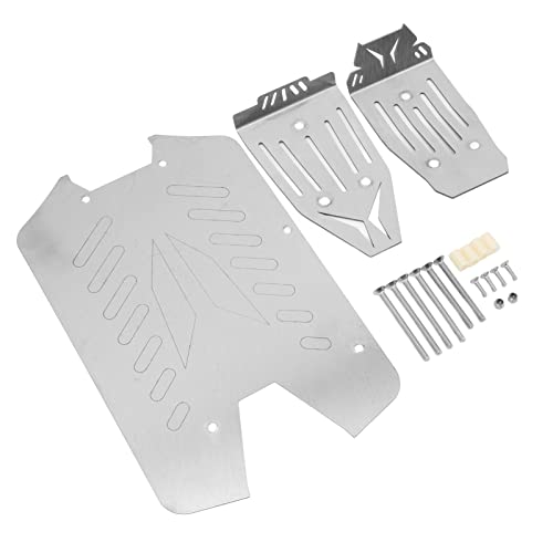 RC-Chassis-Rüstungsset, StainlSteel RC-Chassis-Rüstungsschutzplatten-Set, Passend für Fahrzeugzubehör für Big Rock 1:10 ScRC-Autos, RC-Autos von Tbest