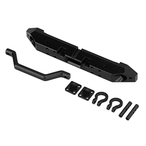 Tbest RC-Frontstoßstangen-Set, RC-Crawler-Stoßstange aus Aluminiumlegierung für Axial SCX24 1/24 RC-Car (Black) von Tbest