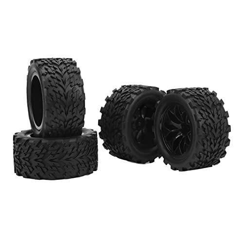 Tbest RC Gummireifen, 4 Stückke Strong Grip RC Autorder und Reifen Ersatz für 1/10 Ferngesteuterautos Auto Modelle Tbest RC Gummireifen, 4 Stückke Strong Grip RC Autorder und Reifen Ersatz für 1/10 Ferngesteuterautos Auto Modelle von Tbest