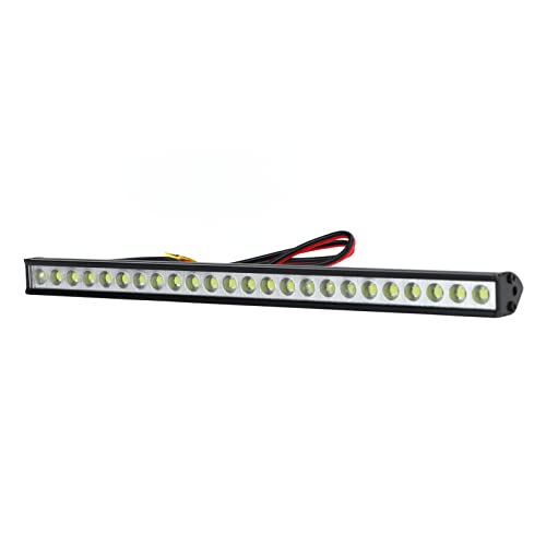 Tbest RC LED -Lichtstange Kühles Aussehen Hohe Helligkeit 24 LED -Perlen für 1/8 1/10 /12/14 RC Auto, Aluminiumlegierung/Schwarz Tbest RC LED -Lichtstange Kühles Aussehen Hohe Helligkeit 24 LED -Perlen für 1/8 1/10 /12/14 RC Auto, Aluminiumlegierung/Schwarz von Tbest