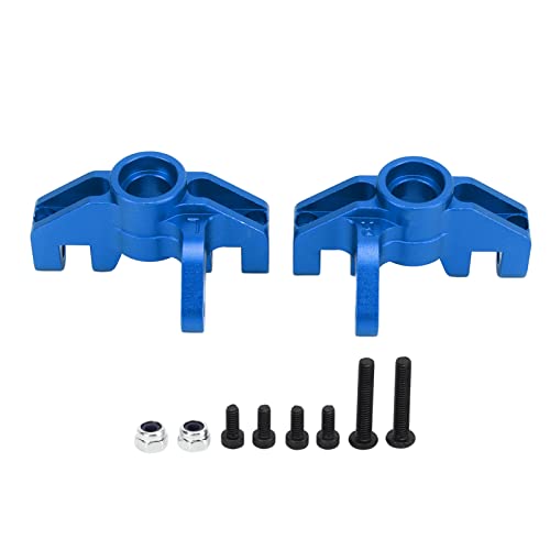 Tbest RC Lenkbecher, 2 Stück Aluminiumlegierung Lenkbecher Achsschenkel Upgrade Zubehör für LOSI Hammer Rey U4 Rock Racer 1/10 RC Auto (Dunkelblau) von Tbest