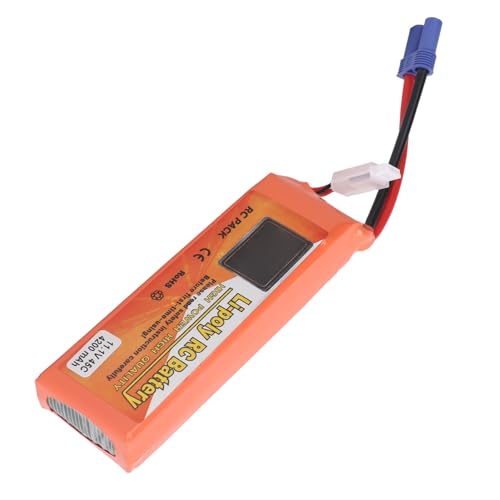 Tbest RC Lipo -Batterie, 11,1 V 4200mah 45C Wiederaufladbare Spielzeug -Lithium -Batterie mit EC5 -Stecker für Quadcopter Bürstenlose Glänzende Boote von Tbest