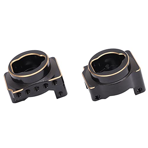 Tbest RC -Messing -Hinterachsen C Hub Hublebiges Upgrade für 4 RC Autos Rostsicherer Schwarzer 2pcs Ersatz von Tbest
