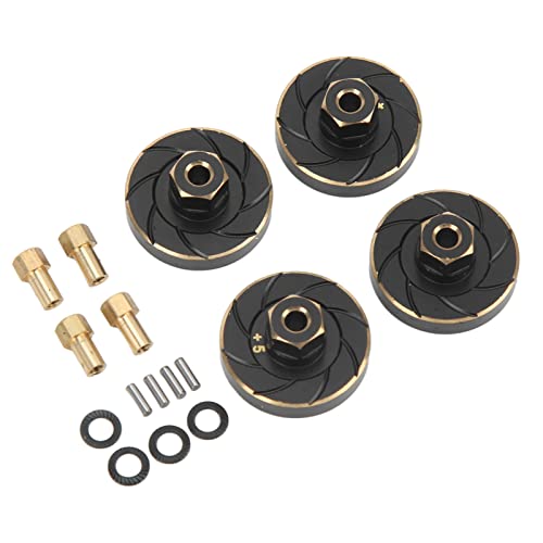 Tbest RC Messing Wheel Gewichte Haltbarer Gegengewichtskombiner für Axiale SCX24 1/24 RC -Zubehör [4 Pack] für Kletterbegeisterte von Tbest