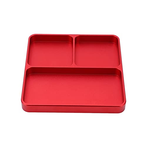 Tbest RC-Reparatur-Schraubenablage, Kollisionsbeständig, Magnetisch, Exquisites Aussehen, RC RepTool T für Ferngesteuertes Auto (Rot) von Tbest