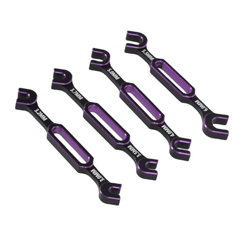 Tbest RC -Werkzeuge, Universelle 4 -PC -RC -Nussball -Gelenk -Remover -Spannschlossschlüssel für Fernbedienung Crawler Car Boat (Purple) von Tbest