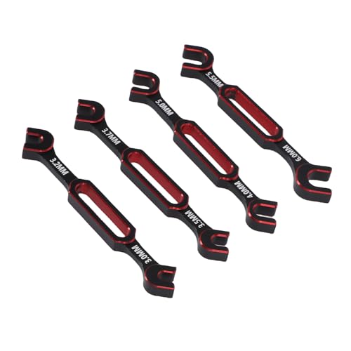 Tbest RC -Werkzeuge, Universelle 4 -PC -RC -Nussball -Gelenk -Remover -Spannschlossschlüssel für Fernbedienung Crawler Car Boat (Rot) von Tbest