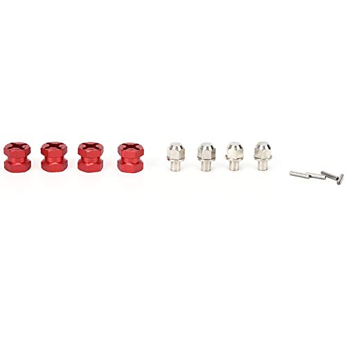 Tbest rc spurverbreiterung 12mm, Rc 12Mm Hex Radnabe Metall Adapter Für Hsp Redcat Fernbedienung Crawler Reifen Auto Modell Zubehör (Länge 12 mm) von Tbest