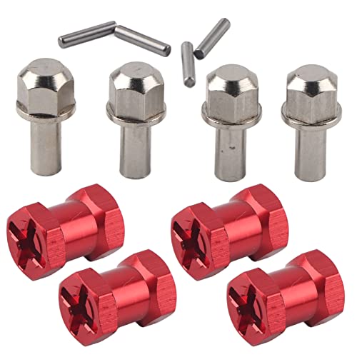 Tbest rc Auto 1/14 spurverbreiterung, Rc 12Mm Hex Radnabe Metall Adapter Für Hsp Redcat Fernbedienung Crawler Reifen Auto Modell Zubehör (Länge 17mm) von Tbest