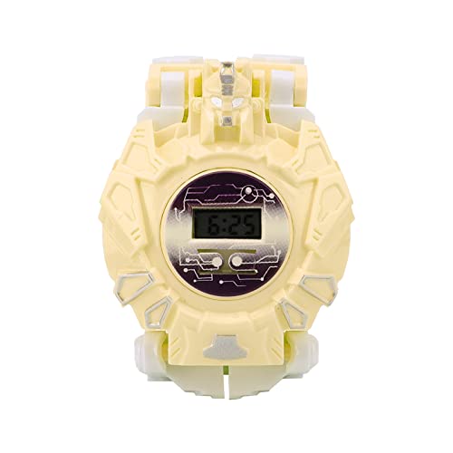 Tbest Roboter, Roboter -Roboter - Deformierte Elektronische Handgelenks Uhren -Pädagogikspielzeuggeschenk für (Yellow) von Tbest