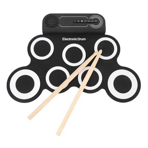 Tbest Roll Up Practice Pad Elektronisches Pad Set für mit Soundeffekten für die Frühkindliche Bildung Tbest Roll Up Practice Pad Elektronisches Pad Set für mit Soundeffekten für die Frühkindliche Bildung von Tbest