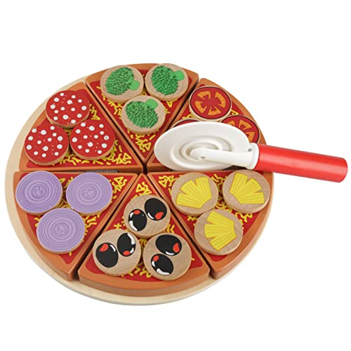 Tbest Rollenspiel-Spielegug, Holzgemüse, Pizza, Lebenmittel, DIY-Set-Set, Rollenspiel-Spielzug, Lehruhren für Lernen, Pdagogische Geschenkenkes Tbest Rollenspiel-Spielegug, Holzgemüse, Pizza, Lebenmittel, DIY-Set-Set, Rollenspiel-Spielzug, Lehruhren für Lernen, Pdagogische Geschenkenkes von Tbest