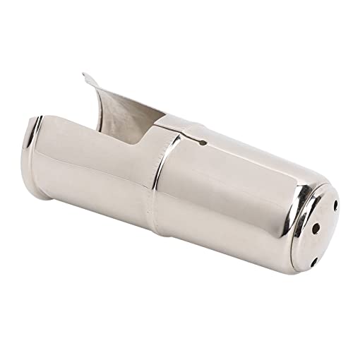 Tbest Saxophon Klarinette BB Hochtoner Klarinette Flöhrenkopfkappe, Nickelbeschichteter Mundstückstecker, 70 X 30 Mm Größe, Silberne Farbe von Tbest