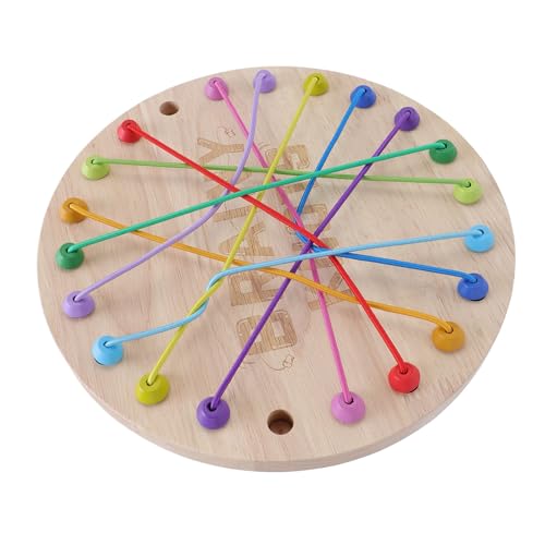 Tbest Seil, das Entwirrendes Spiel, Lehrreiches Hölzernes Hölzernes Denkanbautentwicklungsrätsel Puzzlespiel für Kinderfamilien von Tbest