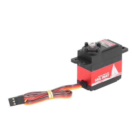 Tbest Servo, Wasserfest Digitales Drehmoment Niedriger Rausch Hoher Last RC Servo -Motor für Bootsmodellflugzeuge Roboter von Tbest