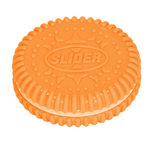 Tbest Slids -Spielzeug der Stressabbau, Kunststoffmagnetschieber für Reizbarkeit, Perfektes für Konzentration, Kompakte Kekse Geformte Zappelspielzeug (ORANGE) von Tbest