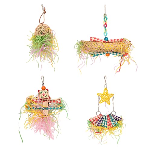 Tbest Spielzeug, Vogel -SHR -Spielzeug Farbenfrohe Angst Erleichterung Futtersuche Spielzeug mit Haken für Lovebird Cocl Tbest Spielzeug, Vogel -SHR -Spielzeug Farbenfrohe Angst Erleichterung Futtersuche Spielzeug mit Haken für Lovebird Cocl von Tbest