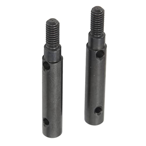 Tbest Stahlverschleiß Resistenten Antriebskurzwelle für, Stabiles RC -Autozubehör für Portalantriebsstubachse, Leichtes Schwarzes Stahl (2 PCS) von Tbest