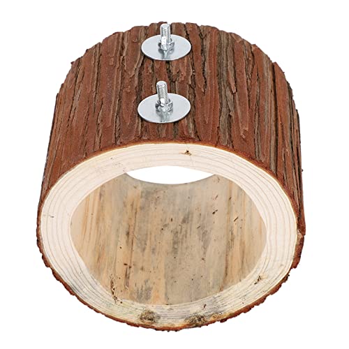 Tbest TSTEST TS, Vogelbaumloch T Kleine Haustier Natürliche Holzspielzeughation für Hamster von Tbest