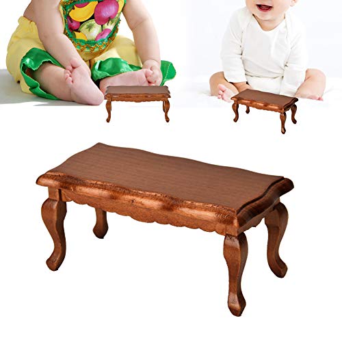 Tbest Tbest Doll Zubehör, Miniaturendtisch Modellmöbel für 1 12 Puppenhauszubehör weiß (Brown) von Tbest
