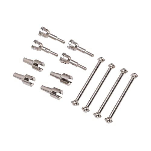 Tbest Verbesserte Leistung RC Dogbone Adapter Diff Cup -Gelenkachse für Wltoys A949 A959 A969 A979 K929 1/18 RC -Auto, Lenkstabilitätsteile Teile (Silver) von Tbest