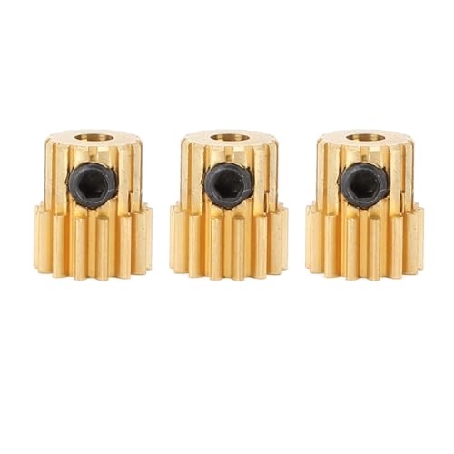 Tbest Zahnräder, Portal 3PCS Kupfer M0.8 3.175 Mm Durchmesser RC -Autotraffer Austausch für RC -Auto (13T) von Tbest