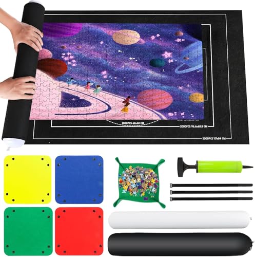 Tbintul Puzzle Matte für BIS 1000 bis 3000 Teilen, 100 x 140 cm von Tbintul