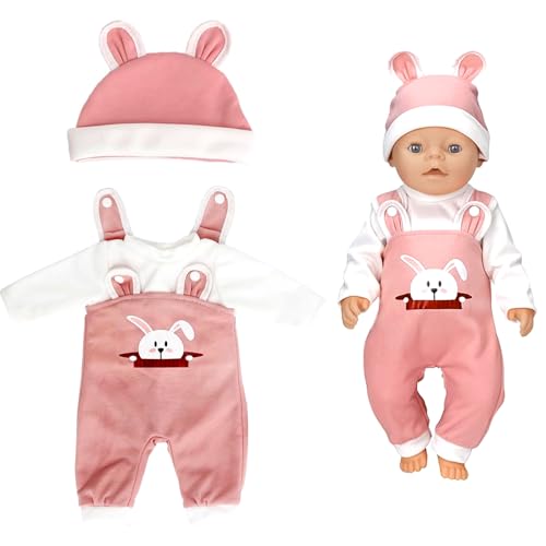 Kleidung Outfits für Baby Puppen,Kleidung Puppenkleidung 35-43 cm,Baby Puppensachen puppenzubehör mit Hut Langarm Hose Geschenk für Kinder Mädchen Jungen(Puppen Nicht Enthalten) von Tccydm