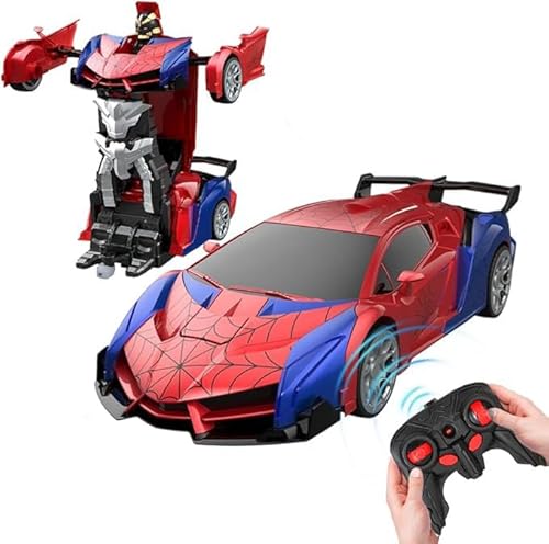 Tccydm 2-in-1 Ferngesteuertes Auto, 1:18 Spider Spielzeugauto Deformierbar, 2.4GHz Transformation Roboter Spider RC Auto Tccydm 2-in-1 Ferngesteuertes Auto, 1:18 Spider Spielzeugauto Deformierbar, 2.4GHz Transformation Roboter Spider RC Auto von Tccydm